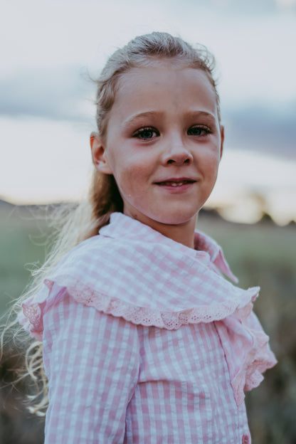 Blush Gingham Shirt