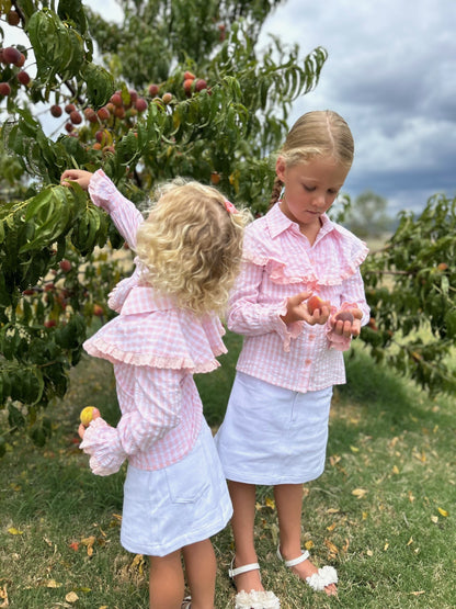 Blush Gingham Shirt